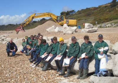 Forres Sandle Manor School, Year 6 at Highcliffe beach
