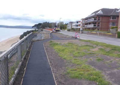 Clifftop footpath paving and fencing is complete
