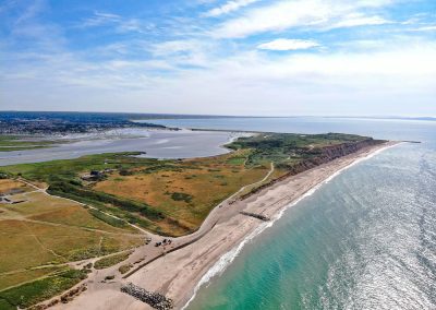 Hengistbury Head, looking east toward the long groyne